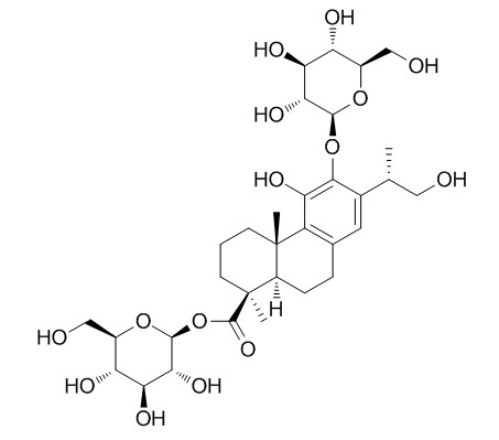 19-O-beta-D-carboxyglucopyranosyl-12-O-beta-D-glucopyranosyl-11,16-dihydroxyabieta-8,11,13-triene