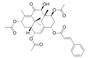 2alpha,7beta,13alpha-Triacetoxy-5alpha-cinnamoyloxy-9beta-hydroxy-2(3->20)abeotaxa-4(20),11-dien-10-one