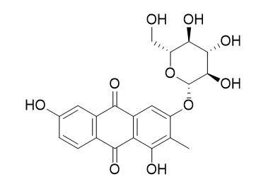 3-(beta-D-Glucopyranosyloxy)-1,6-dihydroxy-2-methyl-9,10-anthracenedione