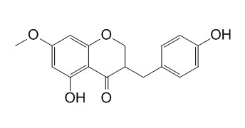 4H-1-Benzopyran-4-one,2,3-dihydro-5-hydroxy-3-[(4-hydroxyphenyl)methyl]-7-methoxy-