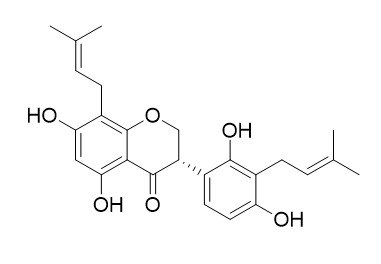 5,7,2',4'-Tetrahydroxy-8,3'-di(gamma,gamma-dimethylallyl)-isoflavanone