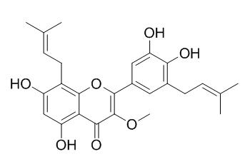 5,7,3,4-Tetrahydroxy-3-methoxy-8,5-diprenylflavone