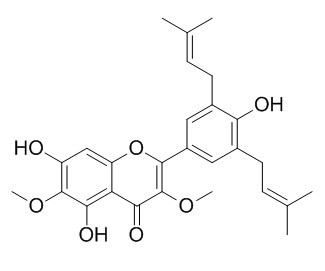 5,7,4-Trihydroxy-3,6-dimethoxy-3,5-diprenylflavone