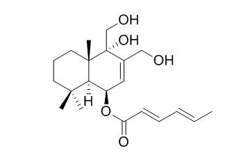 6beta-(Hexa-2,4-dienoyloxy)-9alpha,12-dihydroxydrimenol