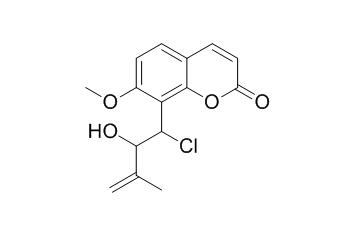8-(1-Chloro-2-hydroxy-3-methylbut-3-enyl)-7-methoxycoumarin