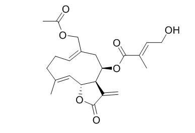 8beta-(4-Hydroxytigloyloxy)ovatifolin