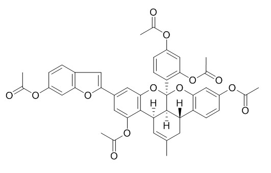 Mulberrofuran G pentaacetate