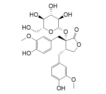 Nortrachelogenin-8'-O-beta-glucoside