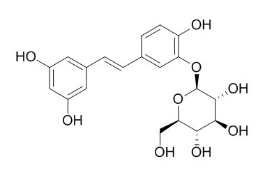 曲札茋苷、白皮杉醇-3'-O-葡萄糖苷