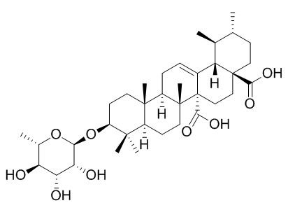 Quinovic acid 3-O-alpha-L-rhamnopyranoside
