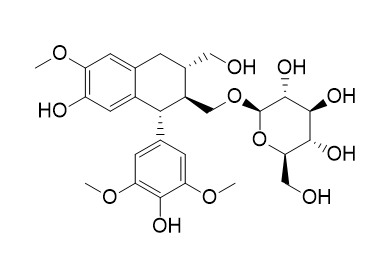 (-)-5'-甲氧基异落叶松脂素-9'-O-beta-D-吡喃葡萄糖苷