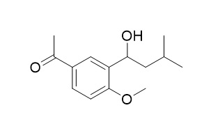 1-(3-(1-Hydroxy-3-methylbutyl)-4-methoxyphenyl)ethan-1-one