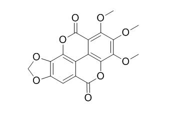 1,2,3-Tri-O-methyl-7,8-methyleneflavellagic acid