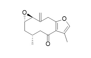 1,2-Epoxy-10(14)-furanogermacren-6-one