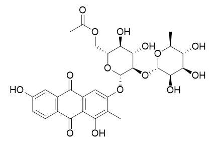 1,3,6-Trihydroxy-2-methylanthraquinone 3-O-(6'-O-acetyl)-alpha-L-rhamnosyl-(1->2)-Beta-D-glucoside