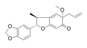 (2S)-2alpha-(1,3-Benzodioxol-5-yl)-3,5-dihydro-5alpha-methoxy-3beta-methyl-5-allyl-2H-benzofuran-6-one