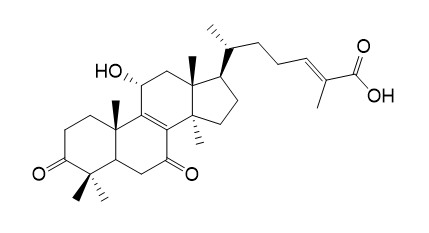 11alpha-hydroxy-3,7-dioxo-5alpha-lanosta-8,24(E)-dien-26-oic acid