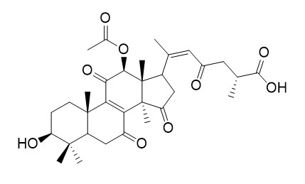12beta-Acetoxy-3beta-hydroxy-7,11,15,23-tetraoxo-lanost-8,20-diene-26-oic acid