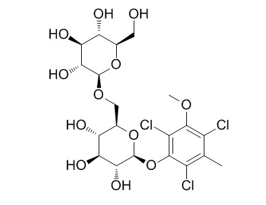 2,4,6-trichlorol-3-methyl-5-methoxyphenol-1-O-beta-D-glucopyranosyl-(1->6)-beta-D-glucopyranoside