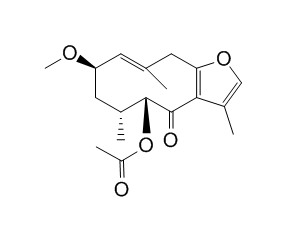 2-Methoxy-5-acetoxy-furanogermacr-1(10)-en-6-one