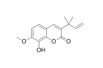 3-(1,1-Dimethylallyl)-8-hydroxy-7-methoxycoumarin