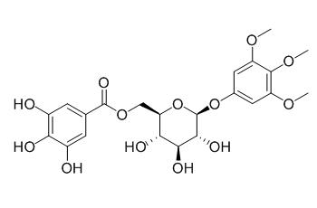 3,4,5-Trimethoxyphenyl-(6-O-galloyl)-O-beta-D-glucopyranoside