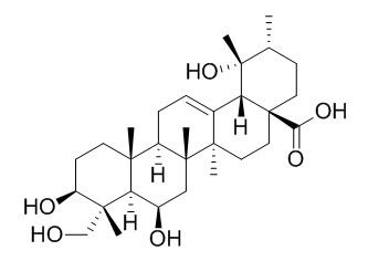 3,6,19,23-Tetrahydroxy-12-ursen-28-oic acid