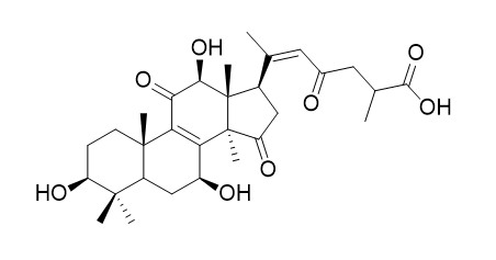 (3beta,7beta,12beta,20Z)- 3,7,12- trihydroxy-11,15,23-trioxo-lanost-8,20-dien-26-oic acid