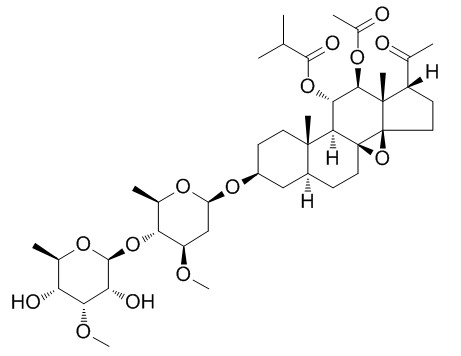 3-O-beta-Allopyranosyl-(1->4)-beta-oleandropyranosyl-11-O-isobutyryl-12-O-acetyltenacigenin B