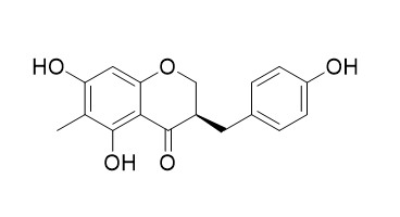 (3R)-5,7-Dihydroxy-6-methyl-3-(4'-hydroxybenzyl)chroman-4-one