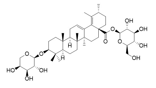 3beta-(alpha-L-Arabinopyranosyloxy)urs-12,18-dien-28-oic acid beta-D-glucopyranosyl ester