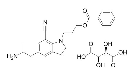 5-[(2R)-2-Aminopropyl]-1-[3-(benzoyloxy)propyl]-2,3-dihydro-1H-indole-7-carbonitrile (2R,3R)-2,3-dihydroxybutanedioate