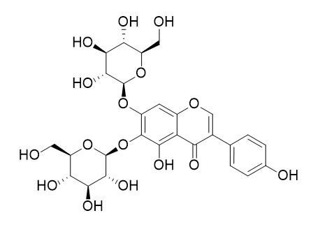 5,6,7,4'-tetrahydroxyisoflavone-6,7-di-O-beta-D-glucopyranoside