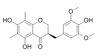 5,7-Dihydroxy-3-(4-hydroxy-3,5-dimethoxybenzyl)-6,8-dimethylchroman-4-one