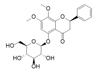 5-Hydroxy-7,8-dimethoxy (2R)-flavanone-5-O-beta-D-glucopyranoside