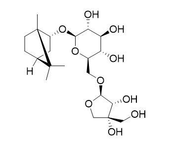 Borneol 7-O-[beta-D-apiofuranosyl-(1->6)]-beta-D-glucopyranoside