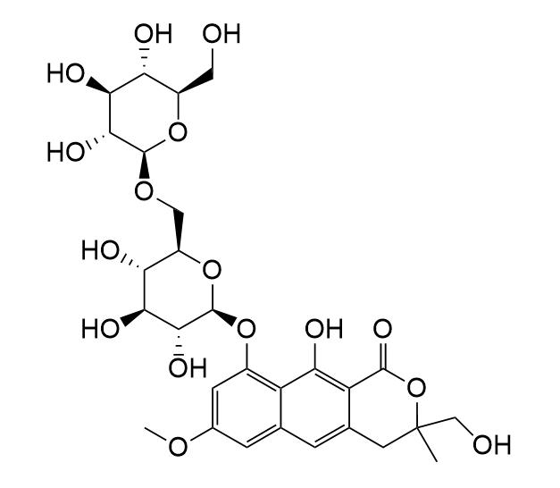 Cassialactone 9-O-beta-D-glucopyranosyl-(16)-beta-D-glucopyranoside