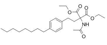 Diethyl 2-acetamido-2-(4-octylphenethyl)malonate