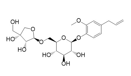 Eugenyl O-beta-apiofuranosyl-(1''->6')-O-beta-glucopyranoside