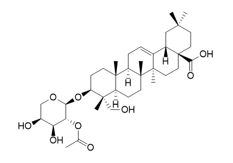 Hederagenin 3-O-(2-O-acetyl-alpha-L-arabinopyranoside)