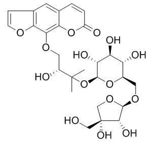 Heraclenol 3-O-[beta-D-apiofuranosyl-(1-6)-beta-D-glucopyranoside]