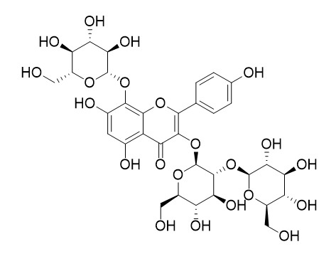 Herbacetin 3-sophoroside-8-glucoside