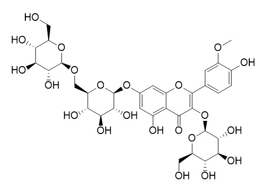 Isorhamnetin 3-O-beta-D-glucose-7-O-beta-D-gentiobioside
