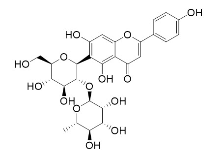 Isovitexin-2-O-rhamnoside (2-O-alpha-L-Rhamnopyranosyl-isovitexin)
