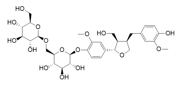 (+)-Lariciresinol 4-O-beta-D-Glucopyranosyl-(1->3)-beta-D-glucopyranoside