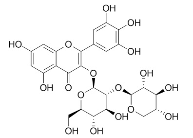 Myricetin 3-O-beta-D-xylopyranosyl(1-2)-beta-D-glucopyranoside