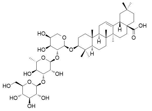 Oleanolic acid 3-O-beta-D-glucosyl-(1->3)-alpha-L-rhamnosyl(1->2)-alpha-L-arabinoside