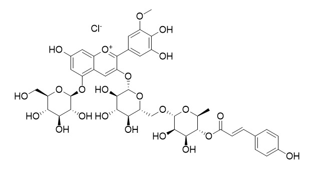 Petunidin 3-rutinoside (p-coumarin)-5-glucoside