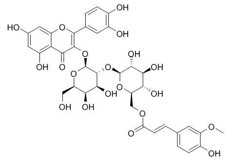 Quercetin 3-O-[2-O-(6-O-E-feruloyl)-beta-D-glucopyranosyl]-beta-D-galactopyranoside