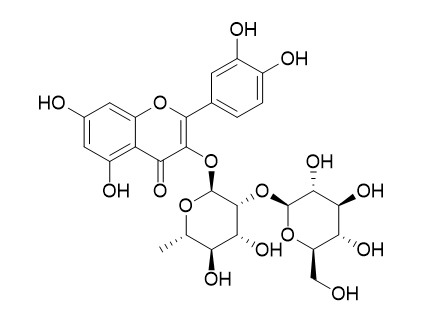 Quercetin 3-O-beta-D-glucosyl-(1->2)-rhamnoside